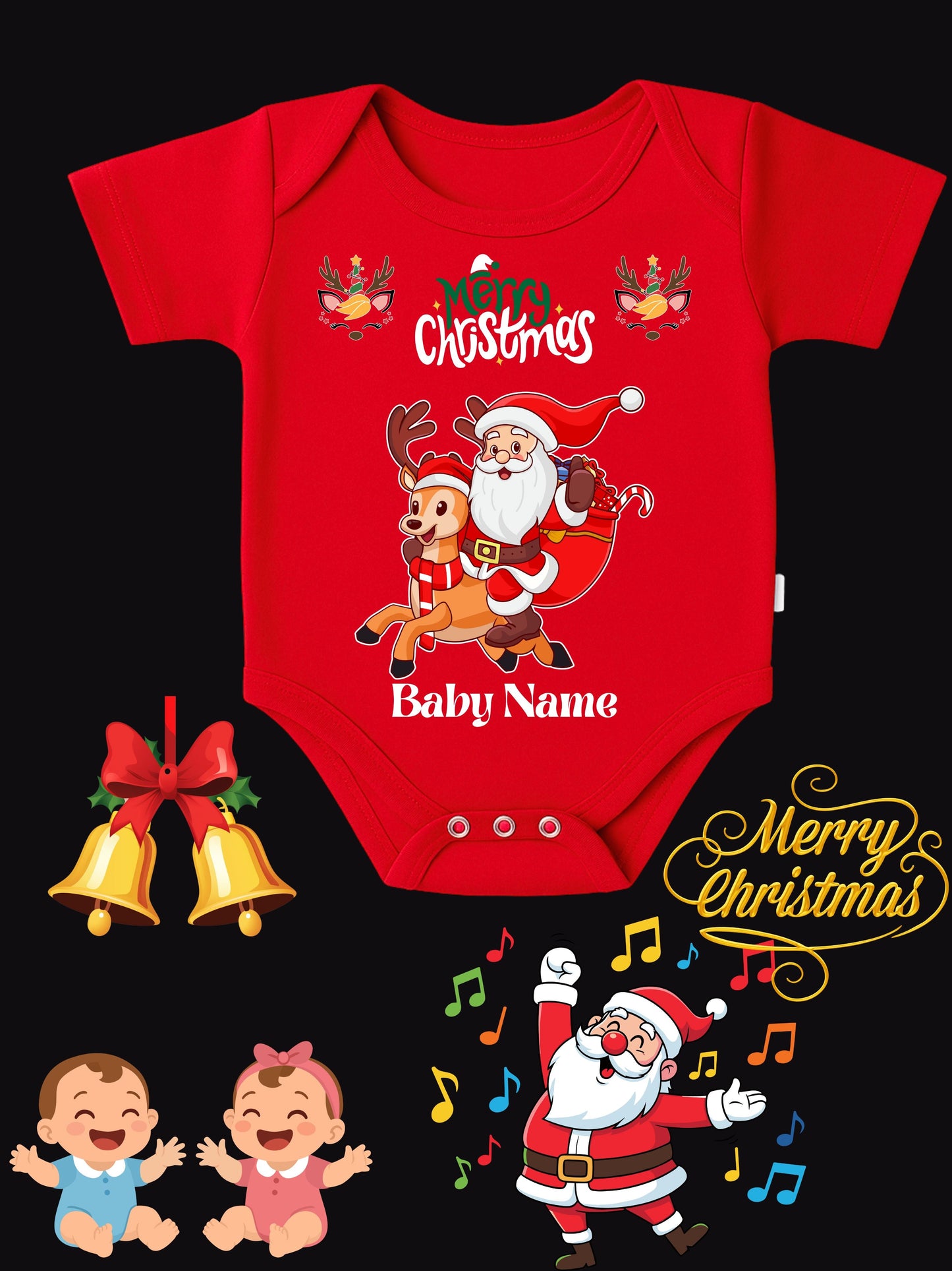 Baby Christmas Romper