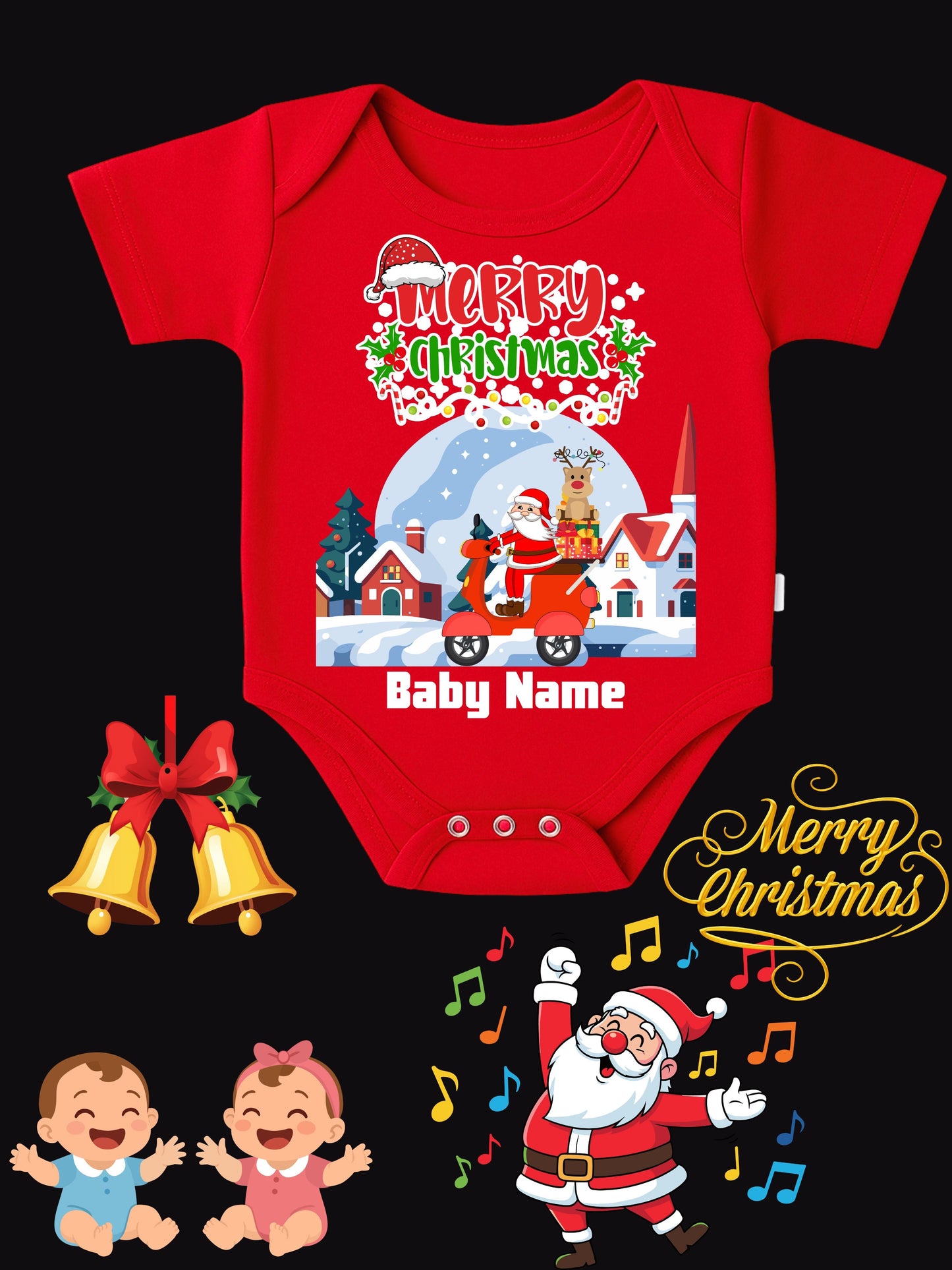 Baby Christmas Romper