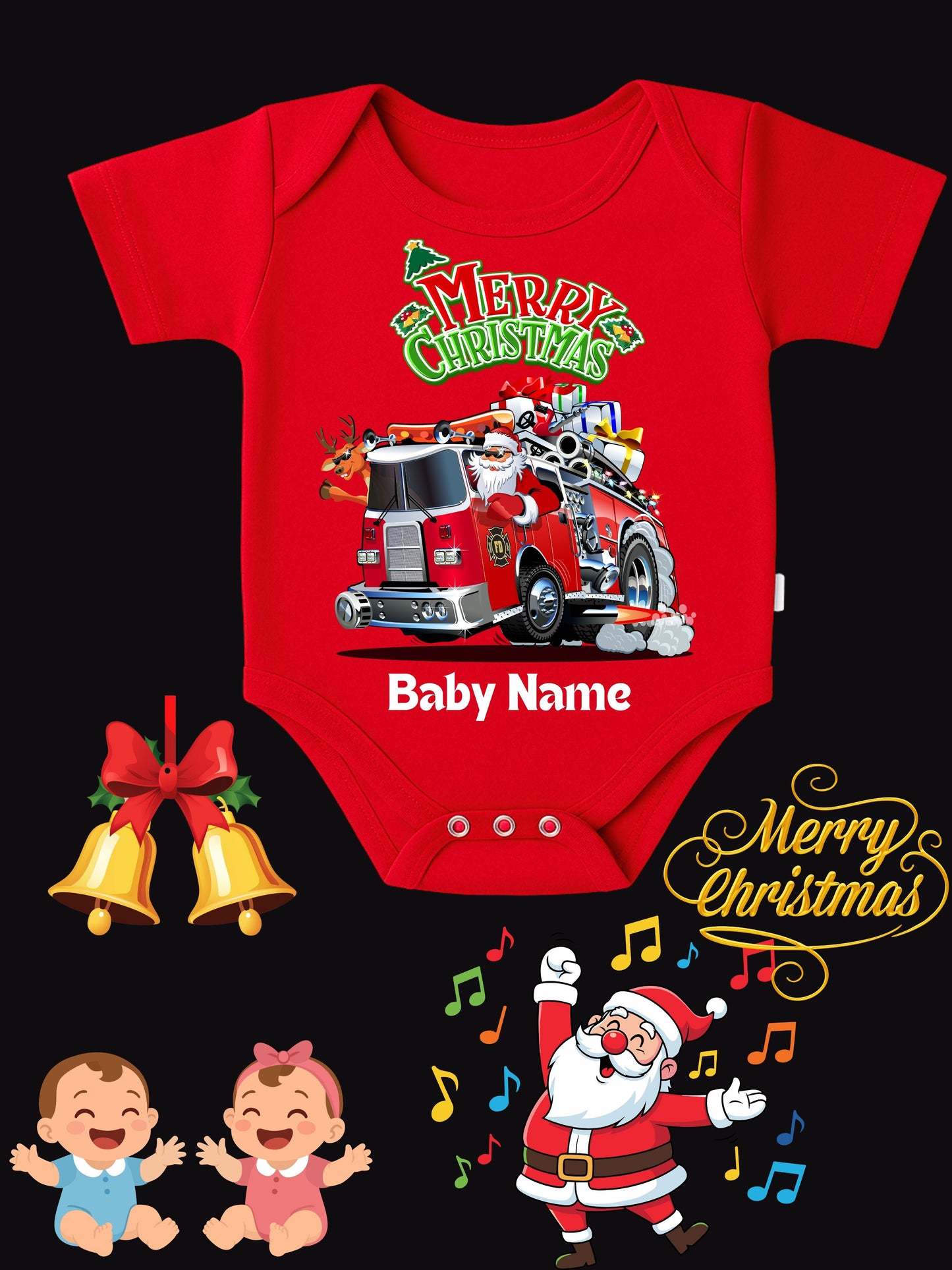 Baby Christmas Romper