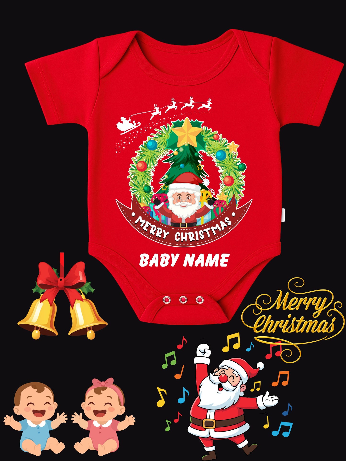 Baby Christmas Romper