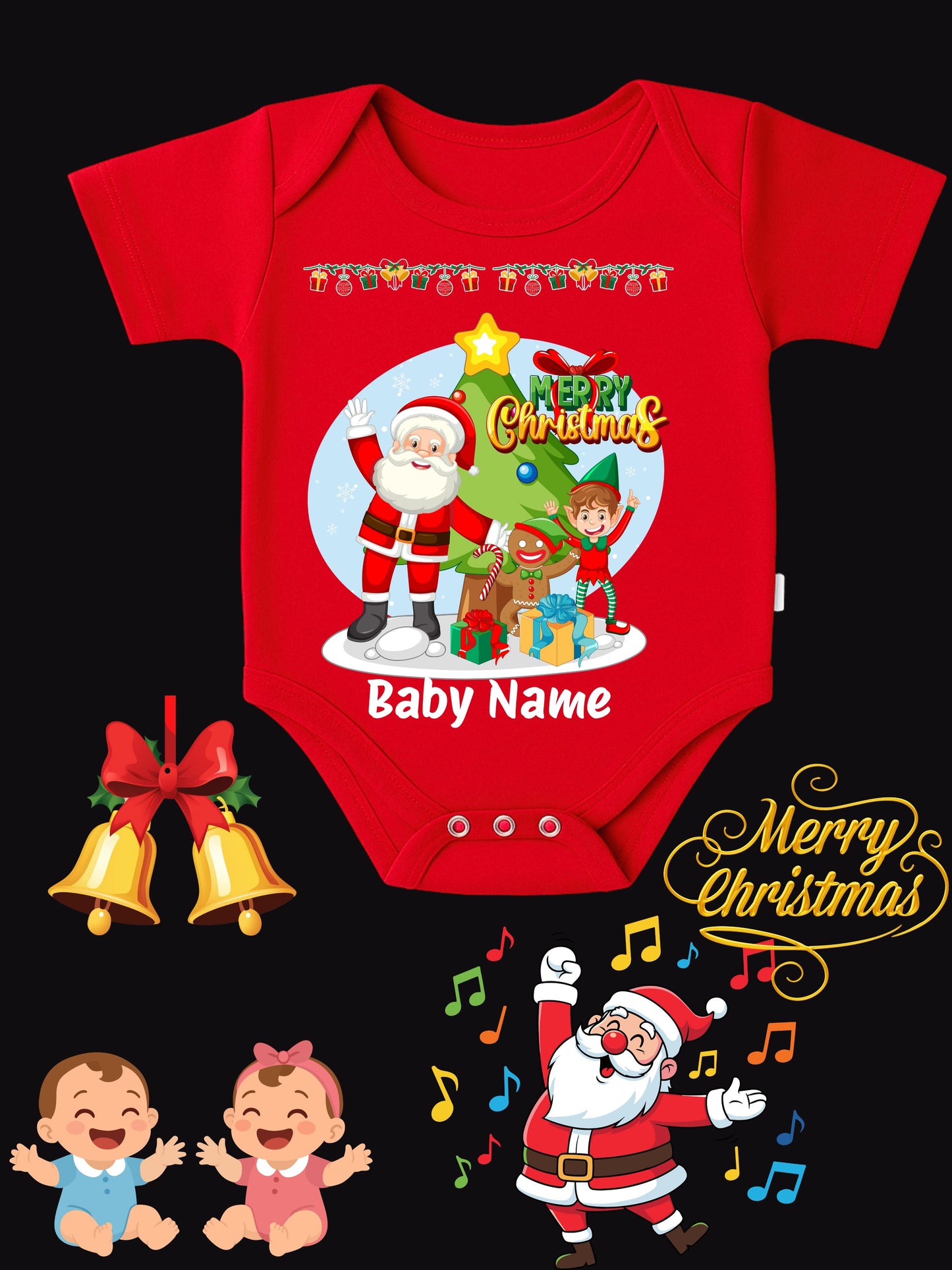 Baby Christmas Romper