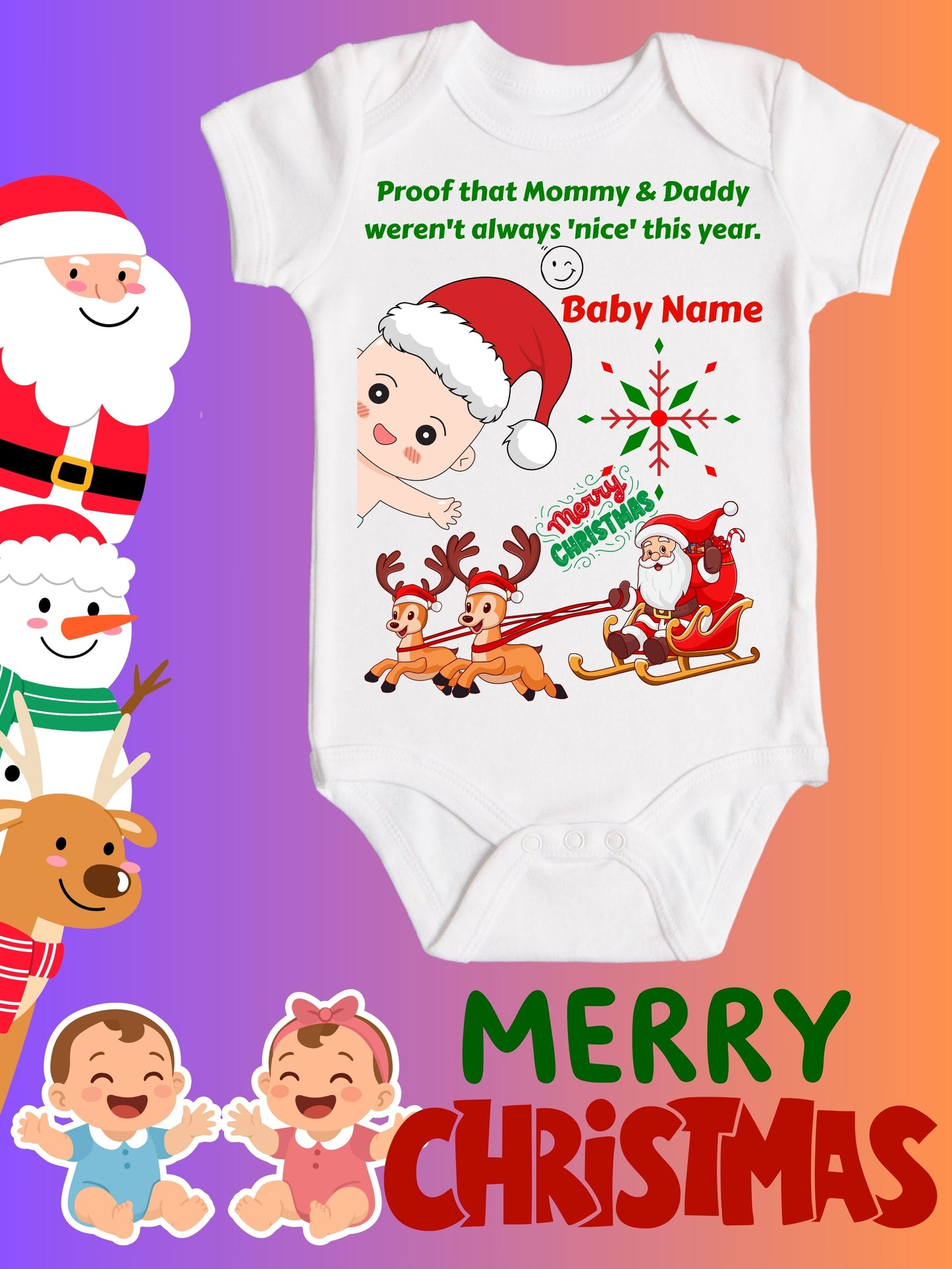 Baby Christmas Romper