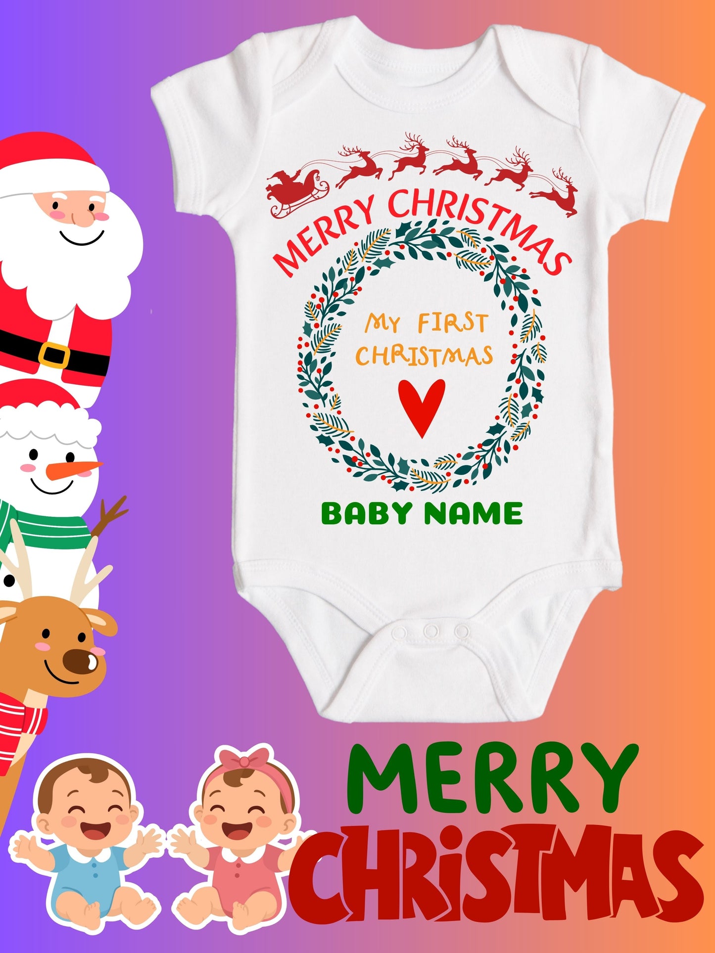 Baby Christmas Romper
