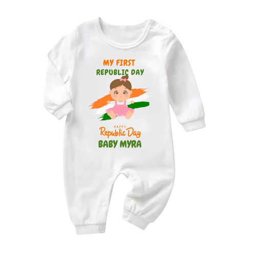 Celebrate the spirit of Republic Day with our special rompers for your little prince & princess! 🇮🇳✨