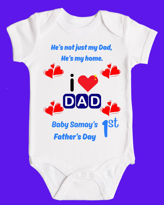 Baby Rompers Fathers Day