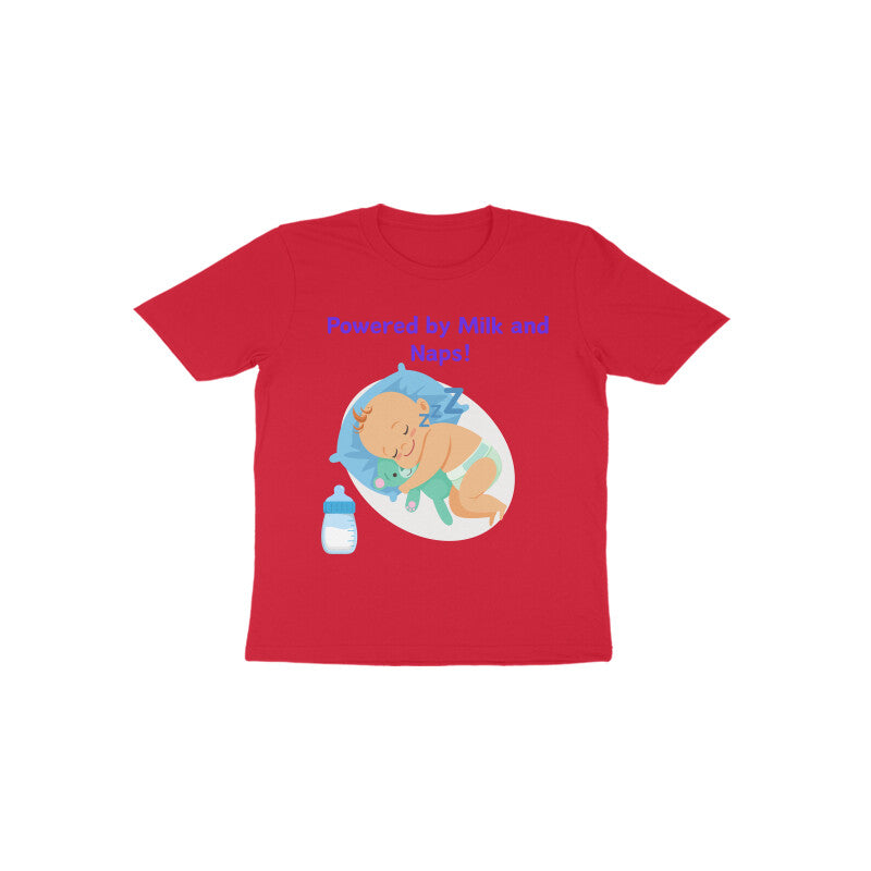 Sleeping Baby Powered By Milk and Naps : Toddler T Shirts