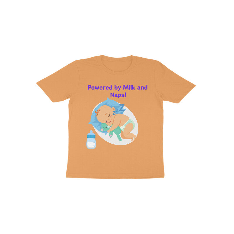 Sleeping Baby Powered By Milk and Naps : Toddler T Shirts