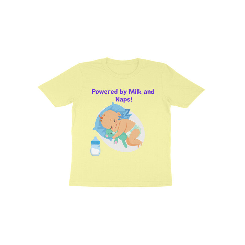 Sleeping Baby Powered By Milk and Naps : Toddler T Shirts