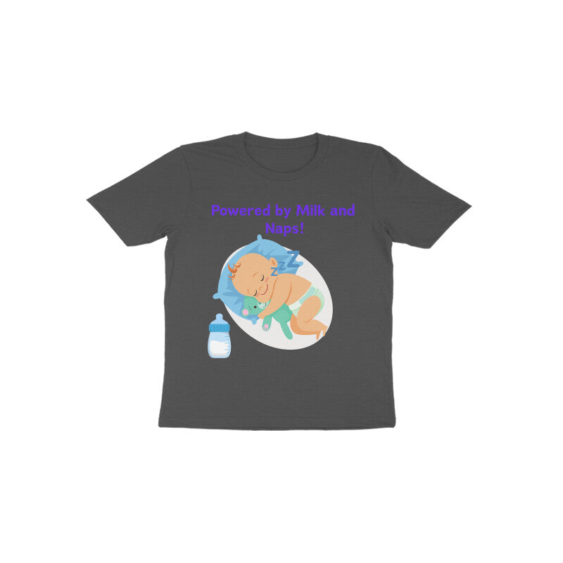 Sleeping Baby Powered By Milk and Naps : Toddler T Shirts