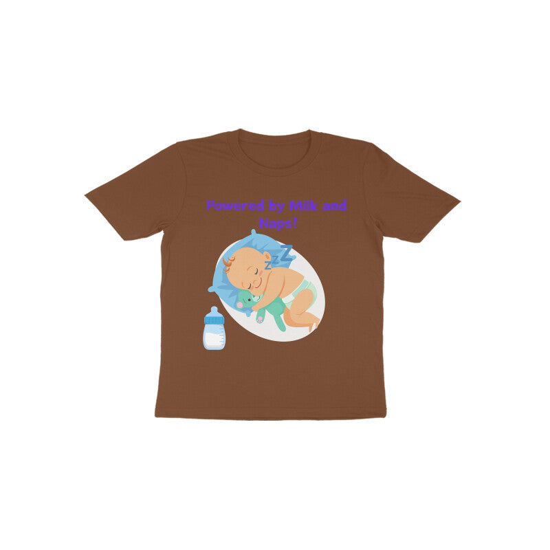 Sleeping Baby Powered By Milk and Naps : Toddler T Shirts