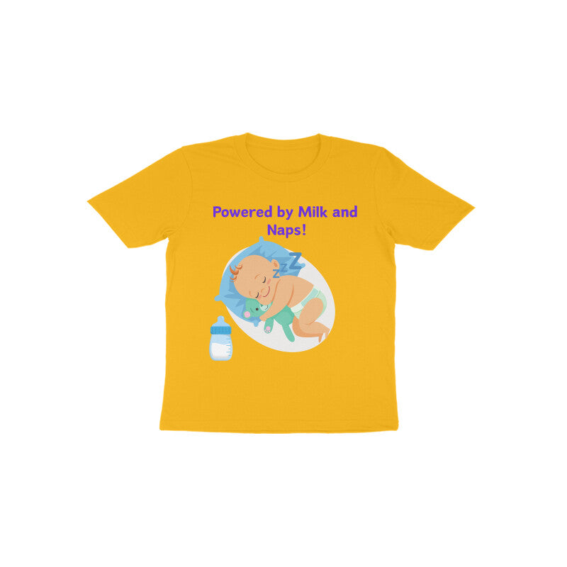 Sleeping Baby Powered By Milk and Naps : Toddler T Shirts