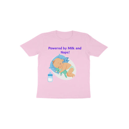 Sleeping Baby Powered By Milk and Naps : Toddler T Shirts