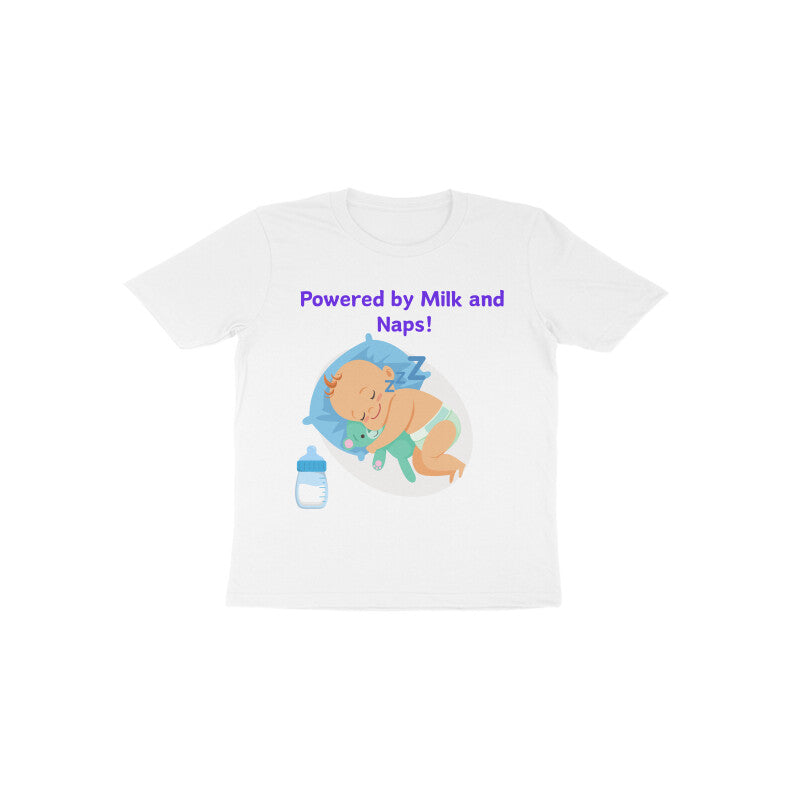 Sleeping Baby Powered By Milk and Naps : Toddler T Shirts