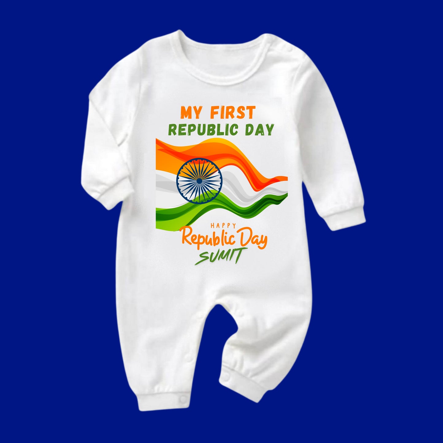 Celebrate the spirit of Republic Day with our special rompers for your little prince & princess! 🇮🇳✨