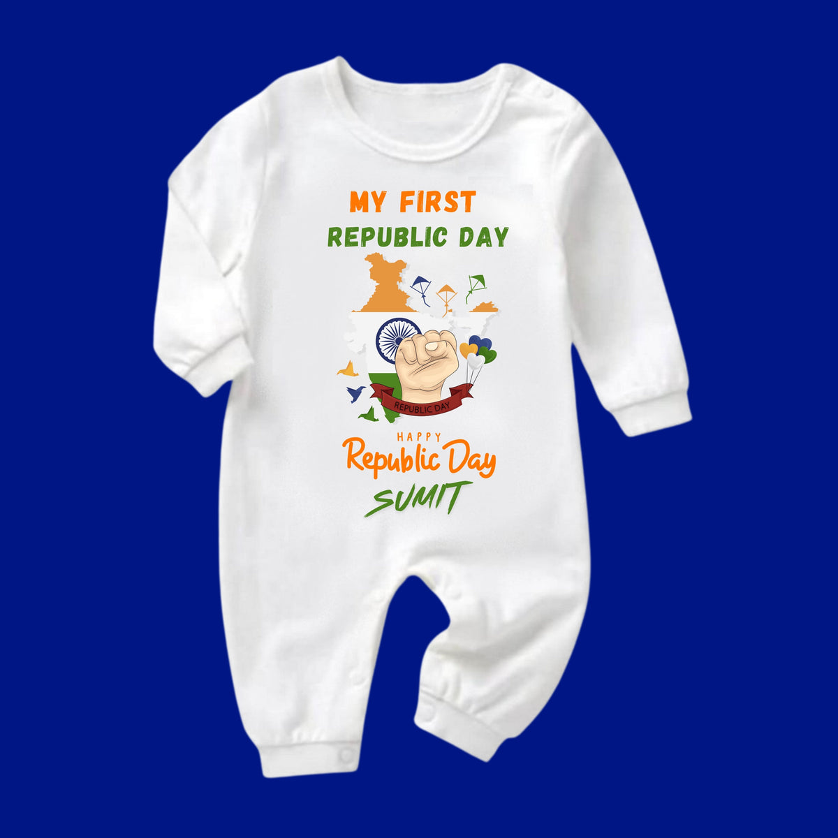 Celebrate the spirit of Republic Day with our special rompers for your little prince & princess! SHP00